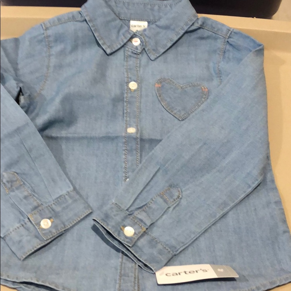 Girls denim long sleeve